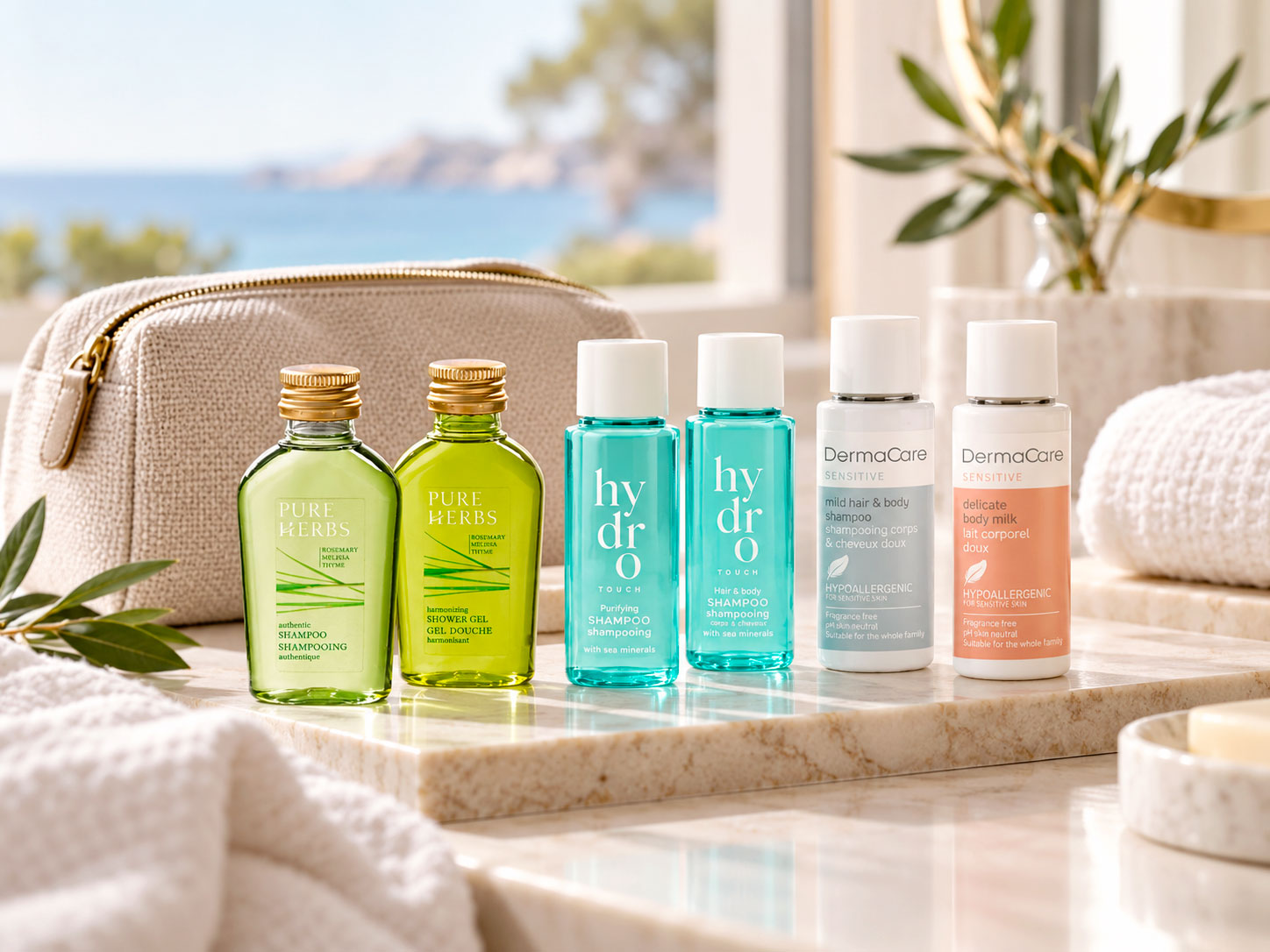 ADA Cosmetics collections in travel sizes
