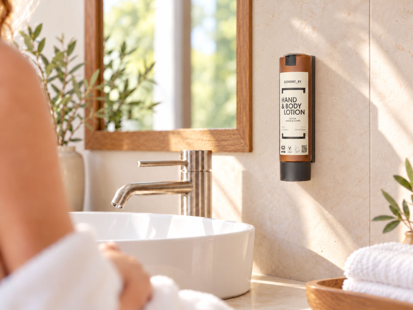 SmartCare Body Lotion und Handtücher für Gäste